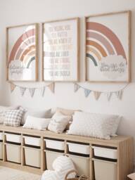 3 Classroom Wall Art, Girls Nursery Prints , Positive Affirmations For Kids, Poster, Educational Playroom Kids - thumbnail 1