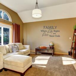 Family Where Life Begins & Love Never Ends. Vinyl Wall Decal - thumbnail 2