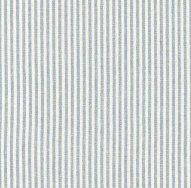 Linen Fitted Crib Sheet - Blue Stripe, Mini & Changing Pad Cover - image 1