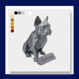French Bulldog Statue/Ornament - Custom Personalisation 11 Colours Available Matte & Metallic - thumbnail 2