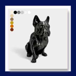 French Bulldog Statue/Ornament - Custom Personalisation 11 Colours Available Matte & Metallic - thumbnail 3