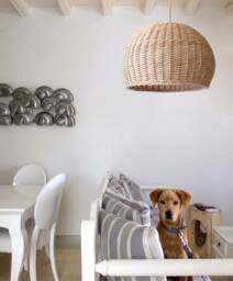 Handmade Rattan Pendant Light, Woven Wicker Basket Lamp