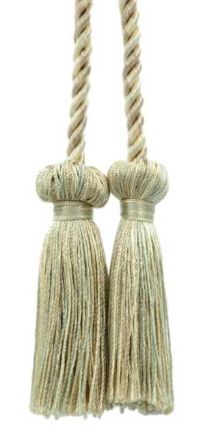 "D??copro Double Tassel Curtain & Drapery Tieback/Holdback, 3"" - 7.5cm, 27" - image 1