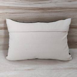 Dark Olive Hand Loom Woven Chunky Loops Natural Cotton Dyed Pillow Cover Boho Textured 14x20, 18x18 Cushion - thumbnail 4