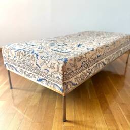 Vintage Kilim Coffee Table, Ottoman Bench, Living Room Benches - thumbnail 4