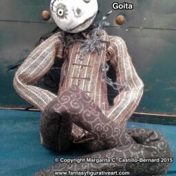 Goth Girl Zombie Art Doll Halloween Bjd Prop Goth - thumbnail 2