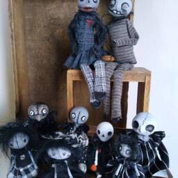 Goth Girl Zombie Art Doll Halloween Bjd Prop Goth - thumbnail 4
