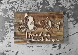 "Custom Interior Centerpiece Wall Hanging - Personalized Anniversary & Wedding Gifts Large Format 24"" X 36" - thumbnail 1