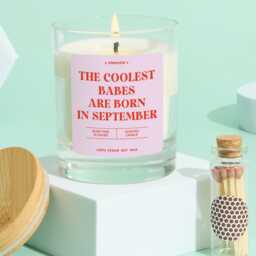 Funny September Birthday Candle Gift For Her Bestie Best Friend 18Th 21st 30Th 40Th Party Decor Rude Zodiac