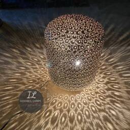 Moroccanturkish Laser Cut Table Lamp Shade - Living Room Decor - thumbnail 2