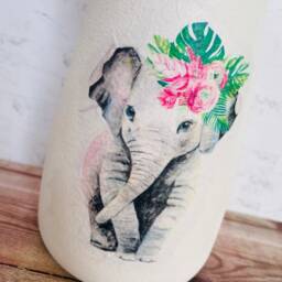 Elephant Vase, Themed Gifts, Gifts For Lovers, Pretty Home Decor - thumbnail 3