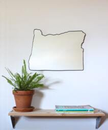 Oregon Mirror/Wall State Outline Silhouette Portland Eugene - thumbnail 1