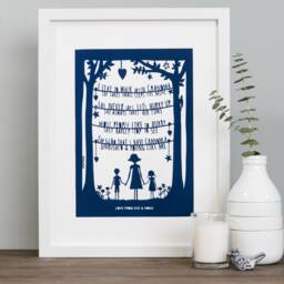 Personalised Grandparent Fine Art Print, Grandchild Keepsake - thumbnail 1