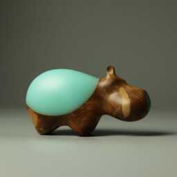 Duo Hippopotamus Sculpture - 22 - thumbnail 4