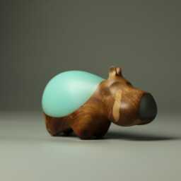 Duo Hippopotamus Sculpture - 22 - thumbnail 3