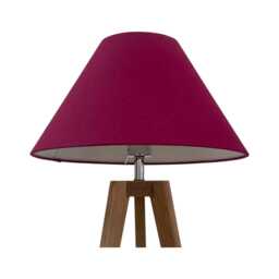Raspberry Pink Textured 100% Linen Tapered Coolie Lampshade