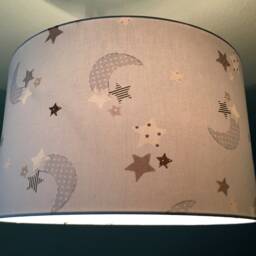 "Ceiling Lampshade ""Moon & Stars" - thumbnail 2