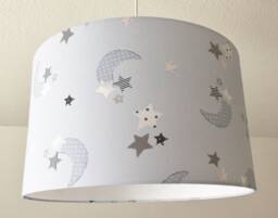 "Ceiling Lampshade ""Moon & Stars" - thumbnail 1