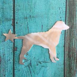 Curly Coated Retriever, Dog Christmas Tree Topper, Wall Hanging Or Yard Stake, Holiday Decoration, Aluminum, Metal Dog, Lover Gift - thumbnail 2