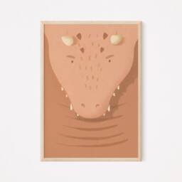 Diego Dragon Poster Red I Pastel, Children's Room, Living Room Decoration, Poster, Boho, Download, Wall Picture, Printable Picture - thumbnail 2