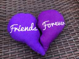 Best Friends, Friends Forever, Split Heart Cushions, Valentines Gift, Gift For Friend Pillow