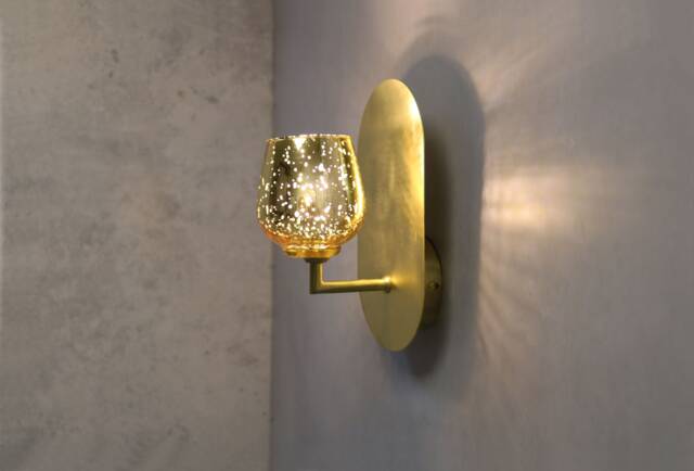 Ellipse Wall Lighting - Brass Lamp Vanity Light Fixture, Sconce, Lamp, , Small - image 1