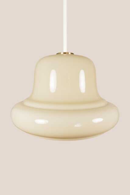 Magdalena Vintage Pendant Light Mcm Hanging Handcrafted Glass Lamp Retro Ceiling Fixture Yugoslavia Gold Brass - image 1