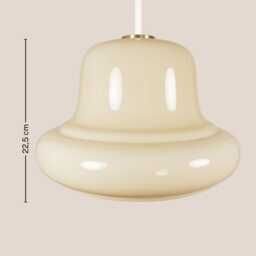 Magdalena Vintage Pendant Light Mcm Hanging Handcrafted Glass Lamp Retro Ceiling Fixture Yugoslavia Gold Brass - thumbnail 4