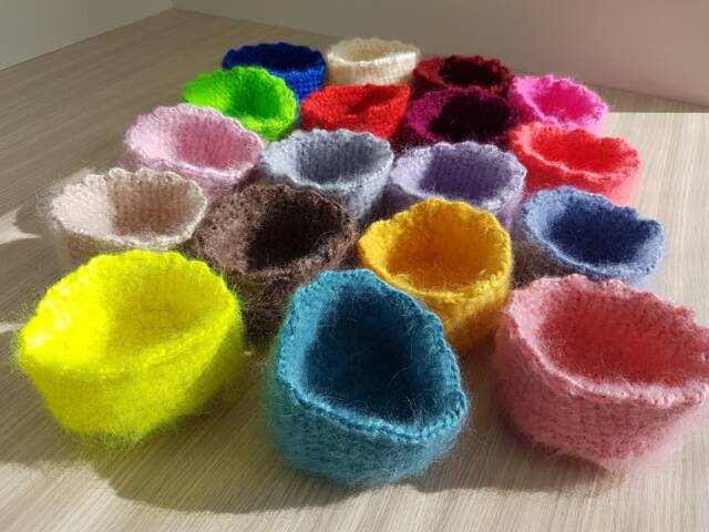 Decorative Knitted Pot Mini Home Basket Hand Crafted Vase Airplant Handmade Bowl Crochet Pod Fluffy Decoration - image 1