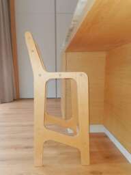 Handmade Plywood Bar Stool Scandinavian Design Kitchen Chair, 80cm