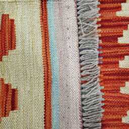 Classic Runner Rug, Handmade Artisan Afghan Turkish Scandinavian Navajo Bohemian Wool Flatweave Multicolour Kilim Rug 196x64 cm - thumbnail 3