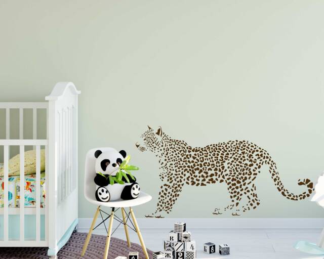 Leopards Wall Decals - Adorable Nursery Stickers For Jungle Themed Decor, Peel & Stick Safari Art - image 1