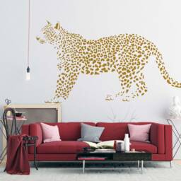 Leopards Wall Decals - Adorable Nursery Stickers For Jungle Themed Decor, Peel & Stick Safari Art - thumbnail 3