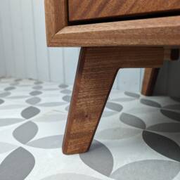 The Abbotsford/A Handmade Solid Hardwood Bathroom Vanity Unit in The Mid Century Modern Style - thumbnail 3