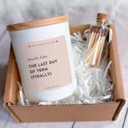 Smells Like The Last Day Of Term Funny Teacher Gift Candle End Year Present - thumbnail 4