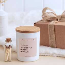 Smells Like The Last Day Of Term Funny Teacher Gift Candle End Year Present - thumbnail 2