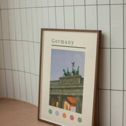 Berlin Wall Art Print Germany Travel Photography - Custom Text - thumbnail 3