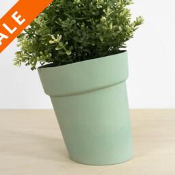 Distorted Stoneware Planter, Modern Skew Design, Handmade in Netherlands - thumbnail 2
