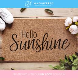 Hello Sunshine Doormat - Custom Welcome Mat Funny Gift Closing Rug New Home - thumbnail 1