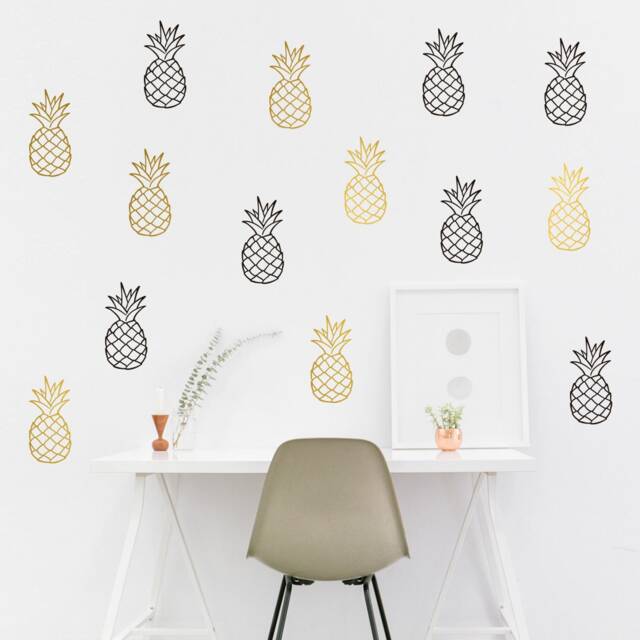 Pineapple Wall Decal Tropical Home Decor, Set Of 20 - image 1