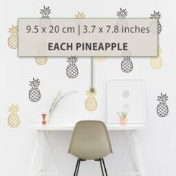 Pineapple Wall Decal Tropical Home Decor, Set Of 20 - thumbnail 2