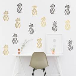 Pineapple Wall Decal Tropical Home Decor, Set Of 20 - thumbnail 1