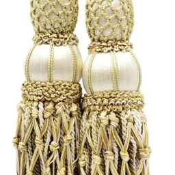 "D??copro Curtain & Drapery Double Tassel Tieback, Length 10"" - 25cm, Spread 38" - thumbnail 3