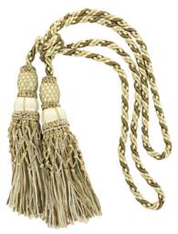 "D??copro Curtain & Drapery Double Tassel Tieback, Length 10"" - 25cm, Spread 38" - thumbnail 1