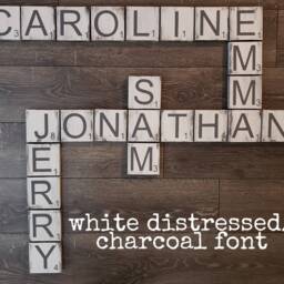 "Scrabble Tile Wall Art/Tiles Custom Colors/ 3.5""x3.5" - thumbnail 4
