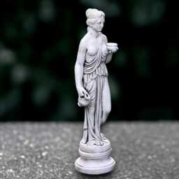 stone Greek Goddess Sculpture Outdoor Woman Figurine Cement Lady Decoration Handmade Art Front Door Ornament Woman Lover Gift - thumbnail 3