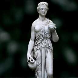 stone Greek Goddess Sculpture Outdoor Woman Figurine Cement Lady Decoration Handmade Art Front Door Ornament Woman Lover Gift - thumbnail 1
