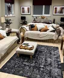 Handmade Plush Velvet Chesterfield Footstool - Tufted Ottoman With Wood Legs - 100x60x30cm - thumbnail 1