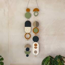 Handmade Geometric Wall Art - Mid-Century Modern Mobile - thumbnail 3