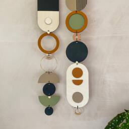 Handmade Geometric Wall Art - Mid-Century Modern Mobile - thumbnail 4